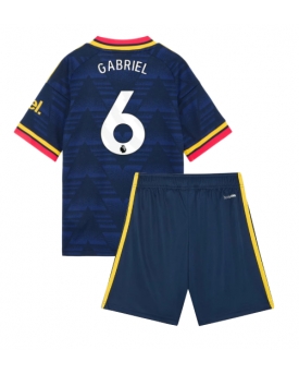 Arsenal Gabriel Magalhaes #6 Maglia Gara Trasferta Repliche 2026-27 Bambino Maniche Corte Arsenal Gabriel Magalhaes #6 Maglia Gara Trasferta Repliche 2026-27 Bambino Maniche Corte